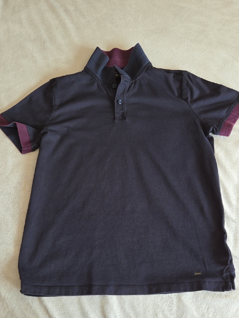 Hugo Boss Polo Shirt, Navy, Size M
